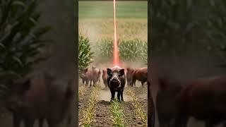 Drone to kill harmful pigs #villagelife #smartfarming #rurallife #farmingtraditions #farming101