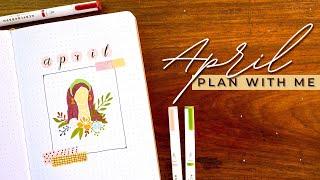 Bullet Journal Setup April 2021 • Spring Women BuJo Theme • PLAN WITH ME