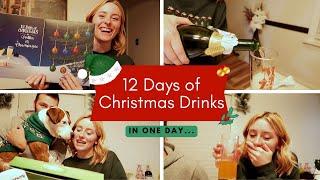 12 Days of Christmas Drinks (In One Day...) | Audra Miller ft. Hailey Rice and Zak Schwarzel