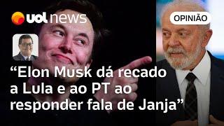 Reação de Elon Musk a fala de Janja deixa um recado que Lula e PT têm que entender, diz Tales Faria