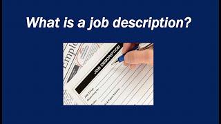 What is a job description?