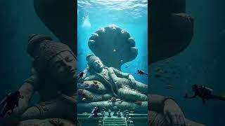 Uncovering the depths of ancient Dwarka  #dwarka #krishna #travel #ocean #underwater