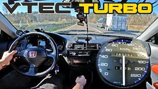 HONDA CIVIC *ALI-EXPRESS TURBO* TOP SPEED on AUTOBAHN