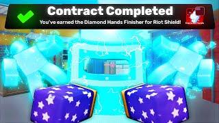 I Unlocked DIAMOND HANDS On THE RIOT SHIELD... (Roblox Rivals)