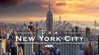 New York City (NYC), USA  - by drone [4K]