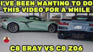 Supercar War: C8 Z06 vs C8 eRay...Settling the Debate on VIDEO w/ @Manvs50