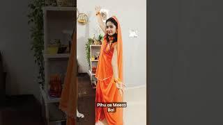 Pihu as Meera Bai #meerabai#meerabailook#meerabaimakeup#meera#mirabai#makeup#yogini#shortsvideo