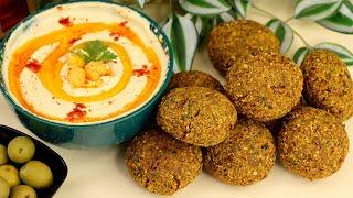 Falafel and Hummus Recipe | How to Make Falafel | Homemade Hummus Recipe