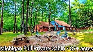 Michigan Log Cabins For Sale | Northern Michigan Land For Sale | $899k | Michigan Farms For Sale