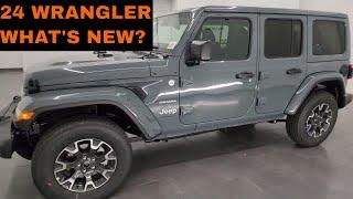 2024 JEEP WRANGLER 4 DOOR MODEL REFRESH NEW COLOR ANVIL GRAY WHAT'S NEW