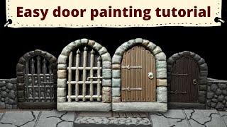 Paint Along! Easy miniature door painting tutorial