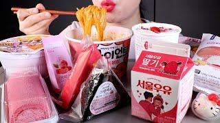 SUB)ASMR 편의점 먹방 | Convenient Store Mukbang | Spring Edition