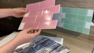 3D metro tile stickers order samples from Create Your World