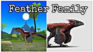 Feather family skins for deinonychus! -Feather family summer of fossils #featherfamily #jw #birds