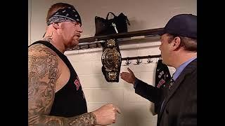 Undertaker and Paul Heyman backstage segment at WWE Monday Night RAW. JUL. 15, 2002