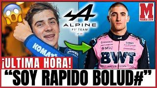  ¡GASLY ESTALLÓ! LE EXIGE A BRIATORE QUE SUBA A COLAPINTO Y SAQUE A DOOHAN YA MISMO