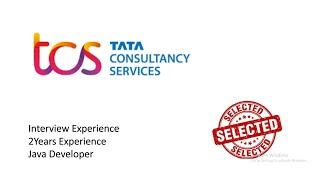 #tcs #JavaDeveloper tcs java interview questions for experienced