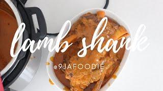 Instant pot Lamb Shank