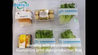 Food industry banding machine, outstand paper banding, branding by banding