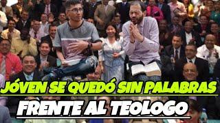 JOVEN VIENE DESDE LEJOS A UN DEBATE con el teologo de las calles  Y SE QUEDÓ SIN PALABRAS #teologo "