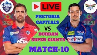 LIVE SA20 : Pretoria Capitals vs  Durban Super Giants  || SA20 LEAGUE 2024 SCORE AND COMMENTARY