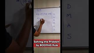 Maths Problem - Solving by BODMAS Rule. #shorts