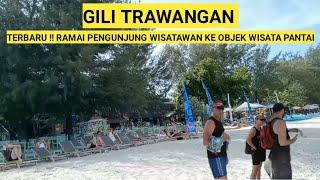 Gili Trawangan Vlog!! Ramai Pengunjung Wisatawan Ke Objek Wisata Pantai