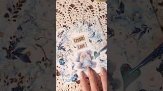 파랑파랑마테로만꾸미기 ASMR | 4k | 팅글 | vintagejournal | コラージュ | stationery | scrapbooking