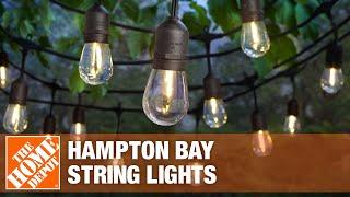 Hampton Bay 24 ft. String Lights with LED Bulbs | The Home Depot