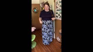 LuLaRoe Kayla Single Slit Maxi Skirt Review | Size 2X