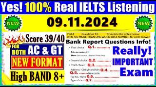 IELTS LISTENING PRACTICE TEST 2024 WITH ANSWERS | 09.11.2024