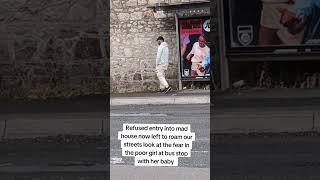 Undocumented immigrant filming a woman and her child ⁉️#live #dublin #ireland #viral