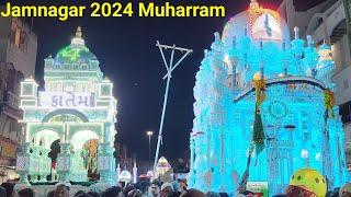 Jamnagar Muharram 2024 9 Muharram Night | Jamnagar Muharram 2024 | Live full Taziya decoration | 4K