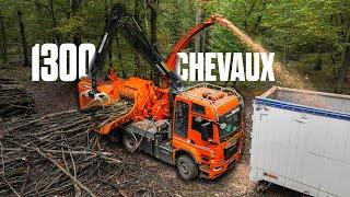  1300 CHEVAUX pour BROYER du BOIS : le CAMION NOREMAT 922 en pleine FORÊT ! 