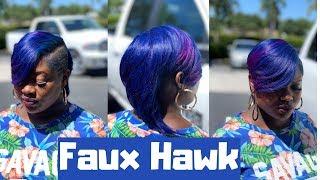 Detailed Quick Weave Faux Hawk | Sensual iRemy