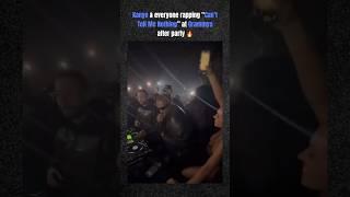 #KanyeWest & everyone rapping “can’t tell me nothing” at #Grammys after party 