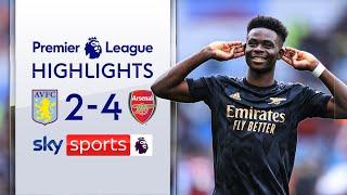 Arsenal stage HUGE comeback to go  of the table  | Aston Villa 2-4 Arsenal | EPL Highlights