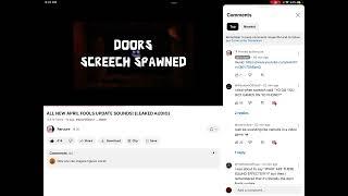 All doors April fools leaked audio credits to Reruure for voices! (Reacting)