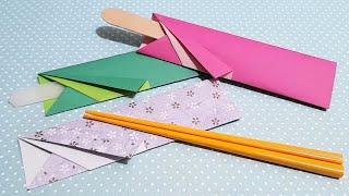 EASY (´ε｀ ) DIY ORIGAMI CHOPSTICK BAG (2) ! 簡單折紙筷袋 (2)  젓가락 Đũa #折り紙 #종이접기 #สอนพับกระดาษ #origami