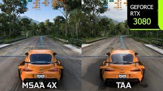 Forza Horizon 5 | 1440p TAA vs MSAA 4X - Graphics/Performance Comparison | RTX 3080 | i7 10700F