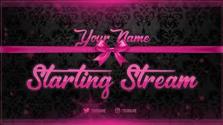 GFX Kit.com - Pink Ribbon Twitch or Mixer Overlay