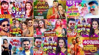 #Topbhojpuriholi | Bhatar gail dahli | TOP 10 Supert Hit Holi Nonstop | Bhojpuri Holi Dhamaka 2024