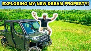 EXPLORING the LAND on My New DREAM HOUSE Property!!! (Full Tour)