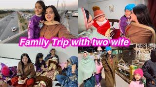 Family trip with two wives 1st time | Sitara yaseen vlog