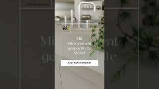 Alte Küchenmöbel mit Microzement gespachtelt