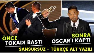 Will Smith Chris Rock'ı Tokatladı - Sansürsüz - Türkçe Alt Yazılı