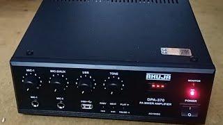 Ahuja DPA770M Amplifier Unboxing &  with Bluetooth USB Mic Review Full Detail Testing