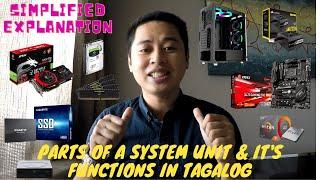 Parts of a System Unit and its Functions Simplified (Tagalog) Computer Ideas with Kuya Carls