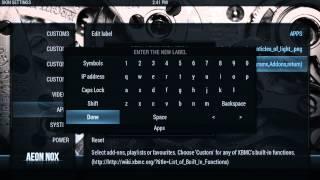 XBMC HOW TO: Setup Aeon Nox Menu