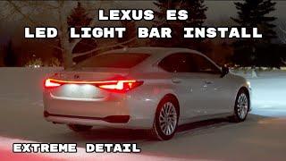 Lexus ES LED Tail Light Bar Installation HOW TO